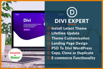 build website with divi theme and divi page builder