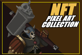 design nft pixel art collection