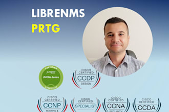 install and configure prtg or librenms