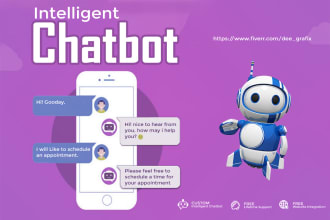 develop intelligent chatbot for website and social platform