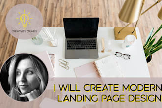 Hot Review!  create modern landing page design
