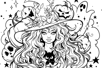 create line art, coloring, doodle