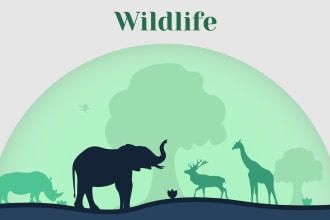 create unique silhouette art wallpaper or stencil design