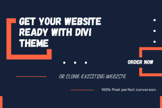 clone divi website and develop a website with divi builder