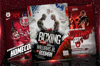 do a perfect fitness,workout, gym, sports flyer and poster design in 6 hrs