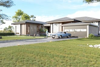 do 3d rendering, exterior, interior design, 3d model and architectural rendering