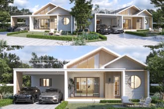 provide you exterior design and high quality rendering
