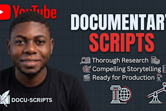 write retention intensive youtube documentary scripts