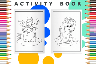 make activity books coloring book interior book design for kdp