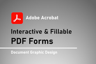 design a professional interactive and fillable PDF form