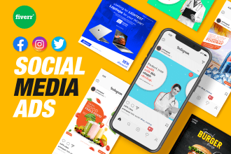 design instagram banner, ads, social media post for food, ecommerce and fashion