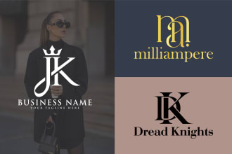 do creative monogram luxury fashion clothing brand logo