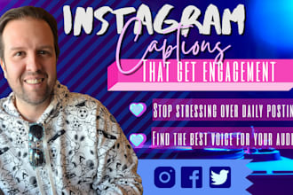 write delightful instagram captions for you