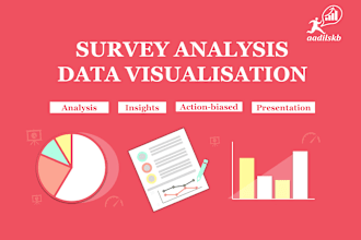 do survey analysis and visualization in presentation or spreadsheet