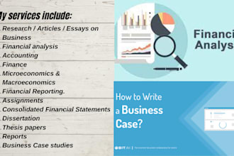 financial analysis, financial management and research analysis