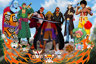 draw you as an anime character or cartoon hero or pokemon trainer