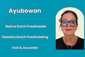 proofread and edit your dutch text as a native dutch editor