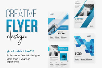 design creative corporate or product flyer in just 24 hours