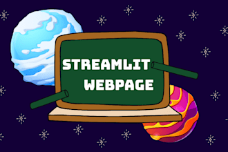 make a professional streamlit web app for your project