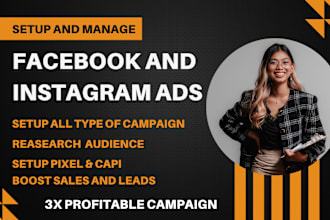 setup and manage facebook and instagram ads campaign run dropshipping fb ads