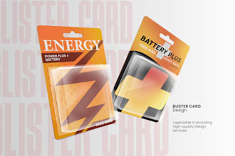 design attractive blister card packaging