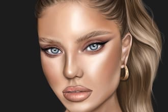 draw realistic digital  art from your photo