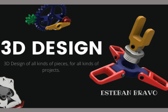 design 2d and 3d models for 3d printers using fusion 360 or sharp3d