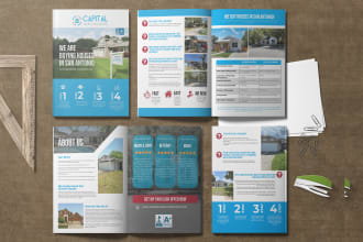 design buyer or seller guide, real estate listing presentation, packet, brochure