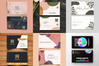 make unique and creative business card design for your brand