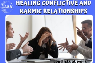 investigate, cleanse and remove reasons for karmic and relationship conflicts