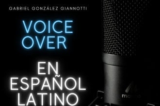 record a dub or narration in neutral latin spanish