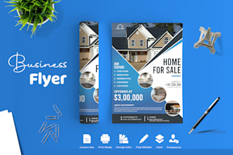 do design urgent business flyer, one pager, leaflet or brochure