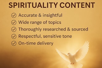 write captivating religion content for you