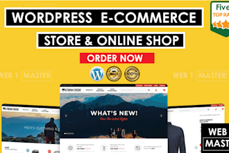 make wordpress ecommerce store and online shop