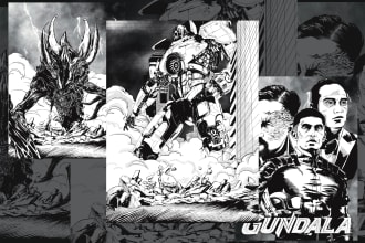 draw fan art and illustration in a detailed line
