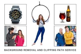 do background removal and clipping path within 24hours