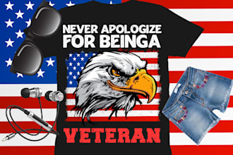 do amazing graphic american flag tshirt design