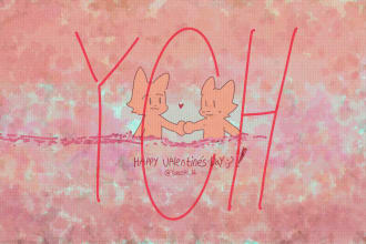 draw valentine furry ych