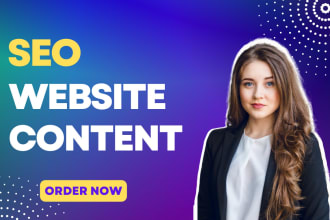 write SEO website content, about us, brand story and more