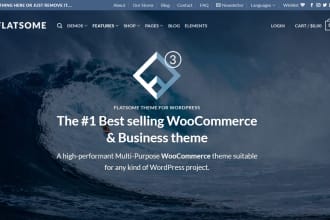 build wordpress flatsome fast woocommerce ecommerce website