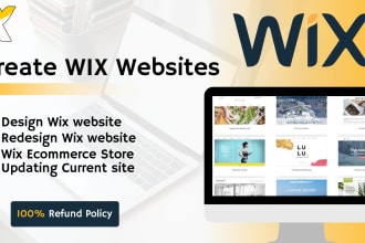 develop wix web, wix ecommerce, wix design and wix redesign