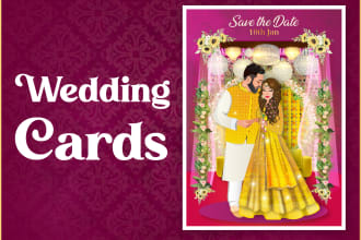 draw cartoon portraits of you and create wedding cards