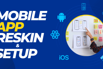 do mobile app publish, setup, redesign, bug fix