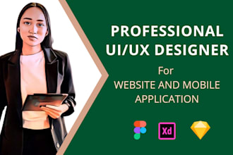 Hot Review!  do UI UX design for mobile app and website