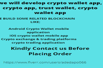 develop crypto wallet app, crypto app, trust wallet, crypto wallet app