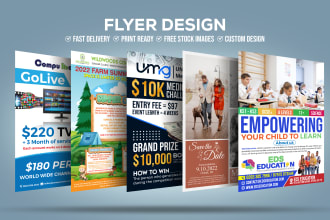 design professional and clean business flyer