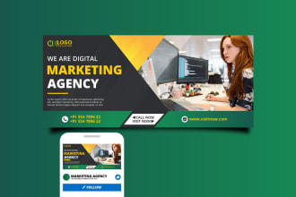 design your facebook cover or any social media cover photo