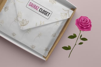 design packaging paper,wrapping tissue paper and stickers