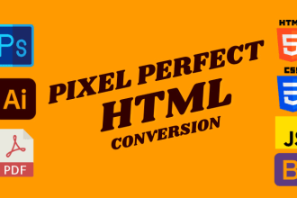 convert psd to html, ai to html, pdf to html, word to html