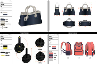 设计你的背包、手提包、包、钱包和行李，制作一个科技包